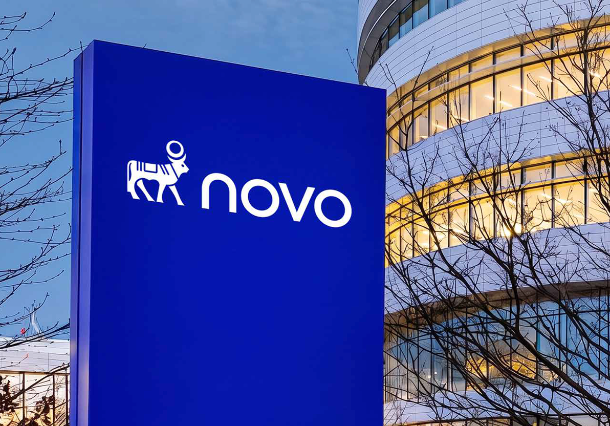 Image of Novo Nordisk logos from 1923 to 2026